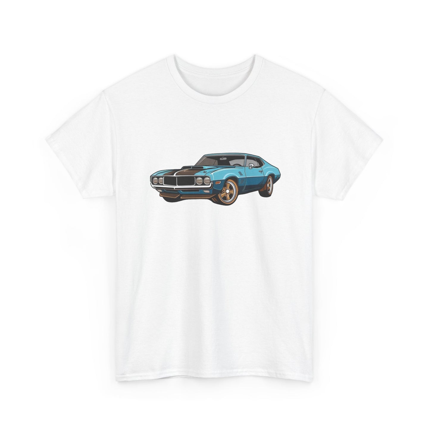 Retro Oldsmobile 442 Muscle Car Graphic T Shirt NEW Unisex Heavy Cotton Tee
