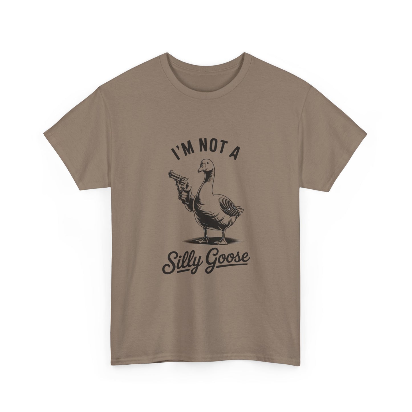 Im Not A Silly Goose Funny Graphic T Shirt Cotton Tee Retro Gift