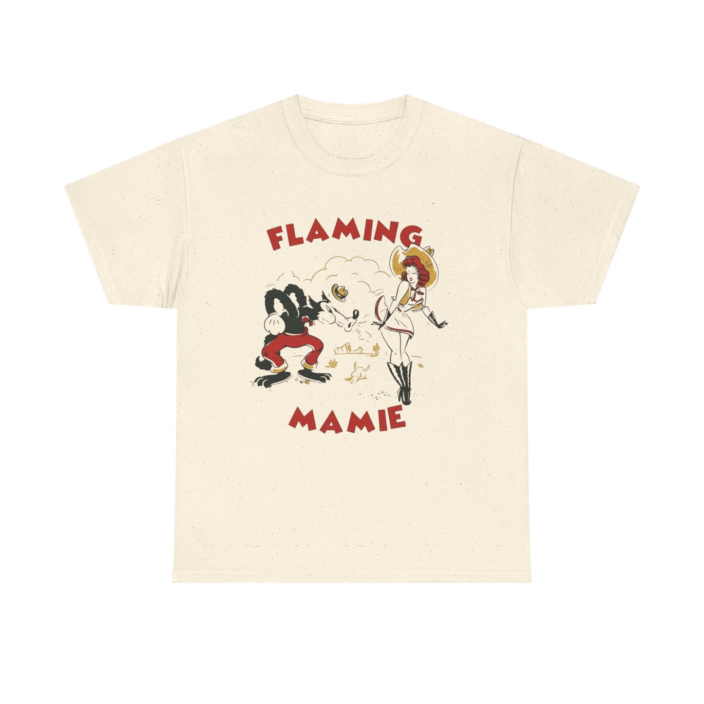 Flaming Mamie Graphic T Shirt NEW ADULT TEE VINTAGE