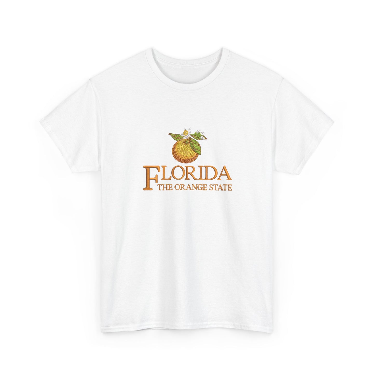 Florida The Orange State Graphic T Shirt NEW Unisex Heavy Cotton Tee