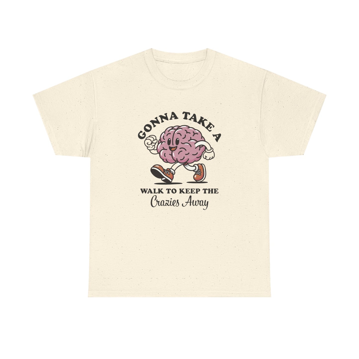 Gonna Take A Walk Mental Health Graphic T Shirt Unisex Heavy Cotton Tee