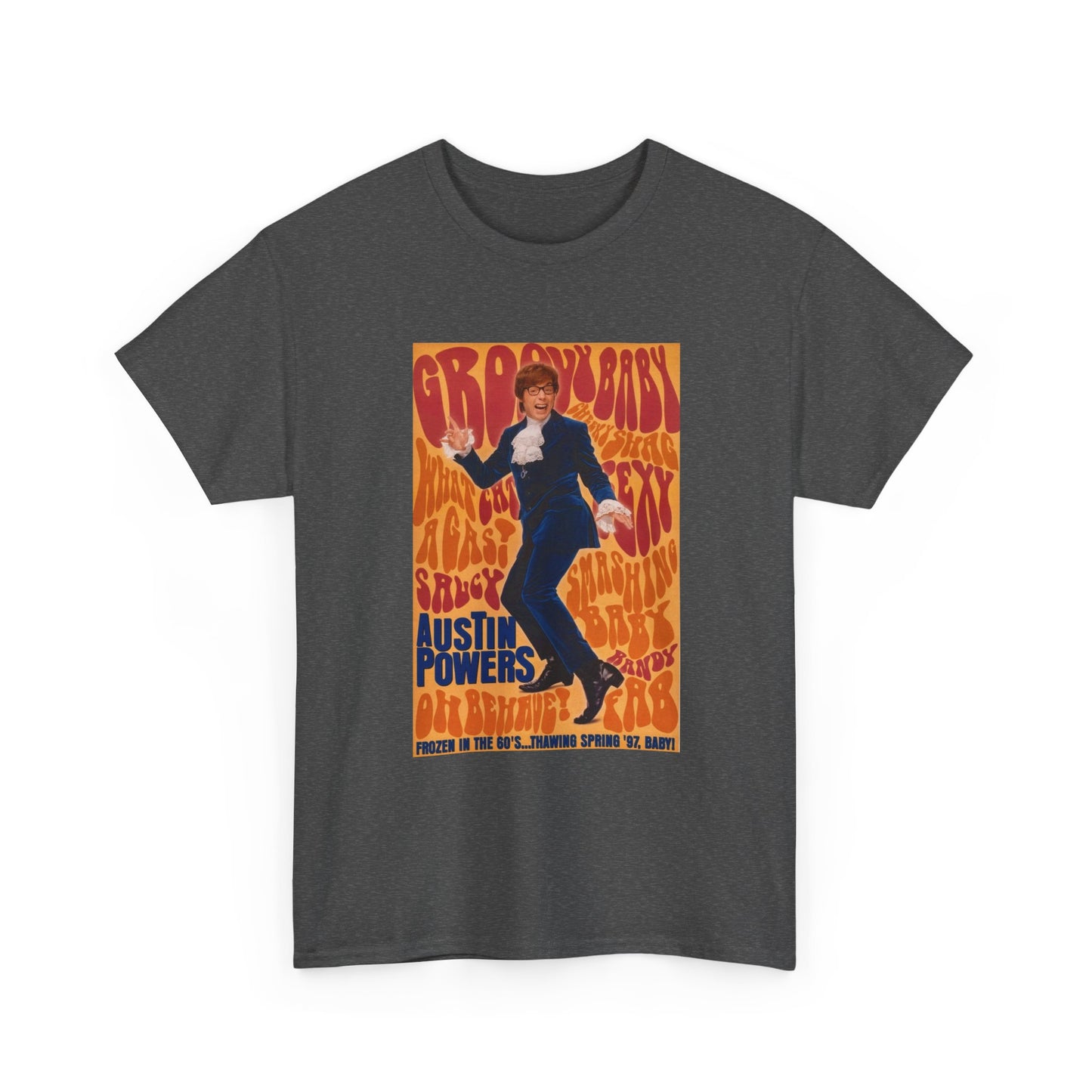 Austin Powers Shirt The Spy Who shagged Me Comedy Unisex Heavy Cotton Tee