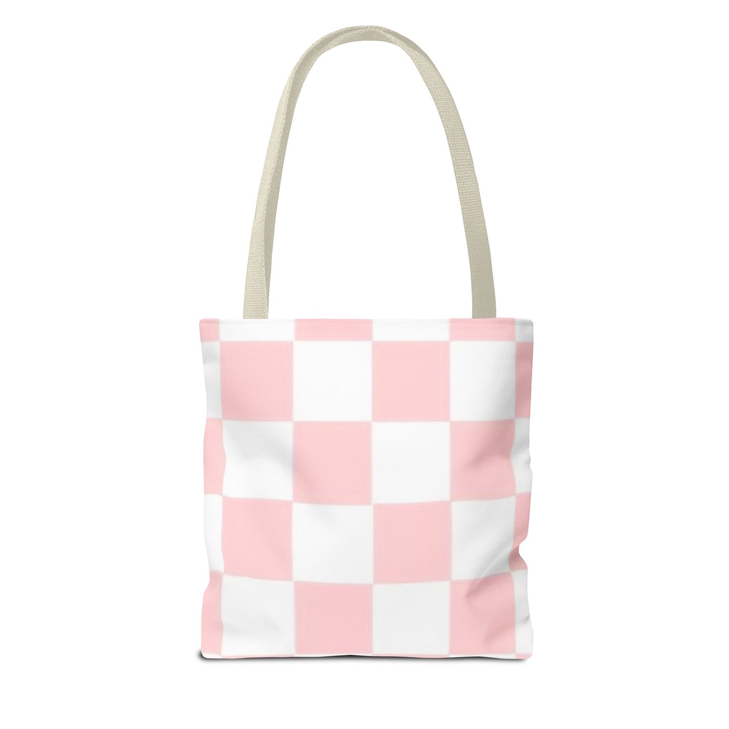 Pink Checkered All Over Print BRAND NEW Purse - Pocketbook - Travel Tote Bag
