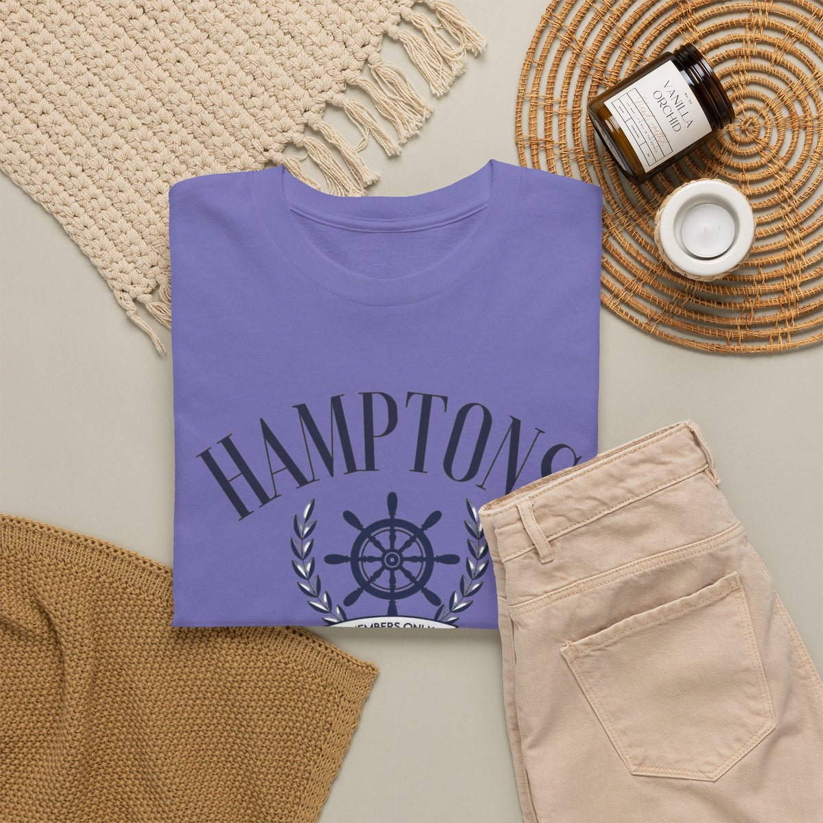 Hampton's Social Club Graphic T Shirt Men's Vintage Heavy Cotton Tee