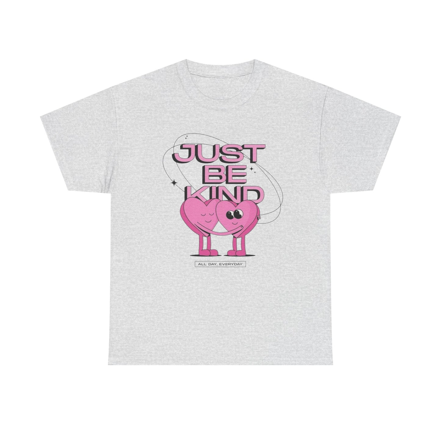 Just Be Kind Retro Graphic T Shirt Unisex Heavy Cotton Tee