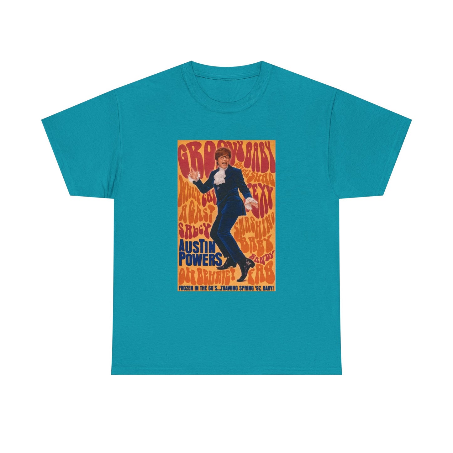 Austin Powers Shirt The Spy Who shagged Me Comedy Unisex Heavy Cotton Tee