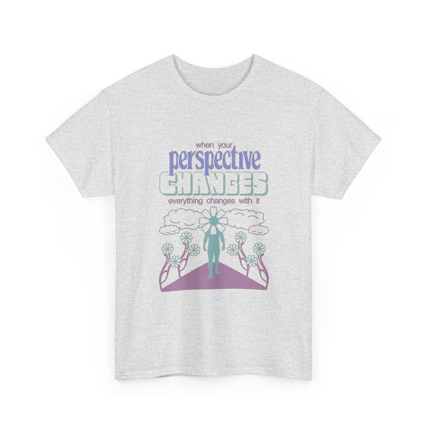 Change Your Perspective Graphic T Shirt Unisex Heavy Cotton Tee Gift Vintage