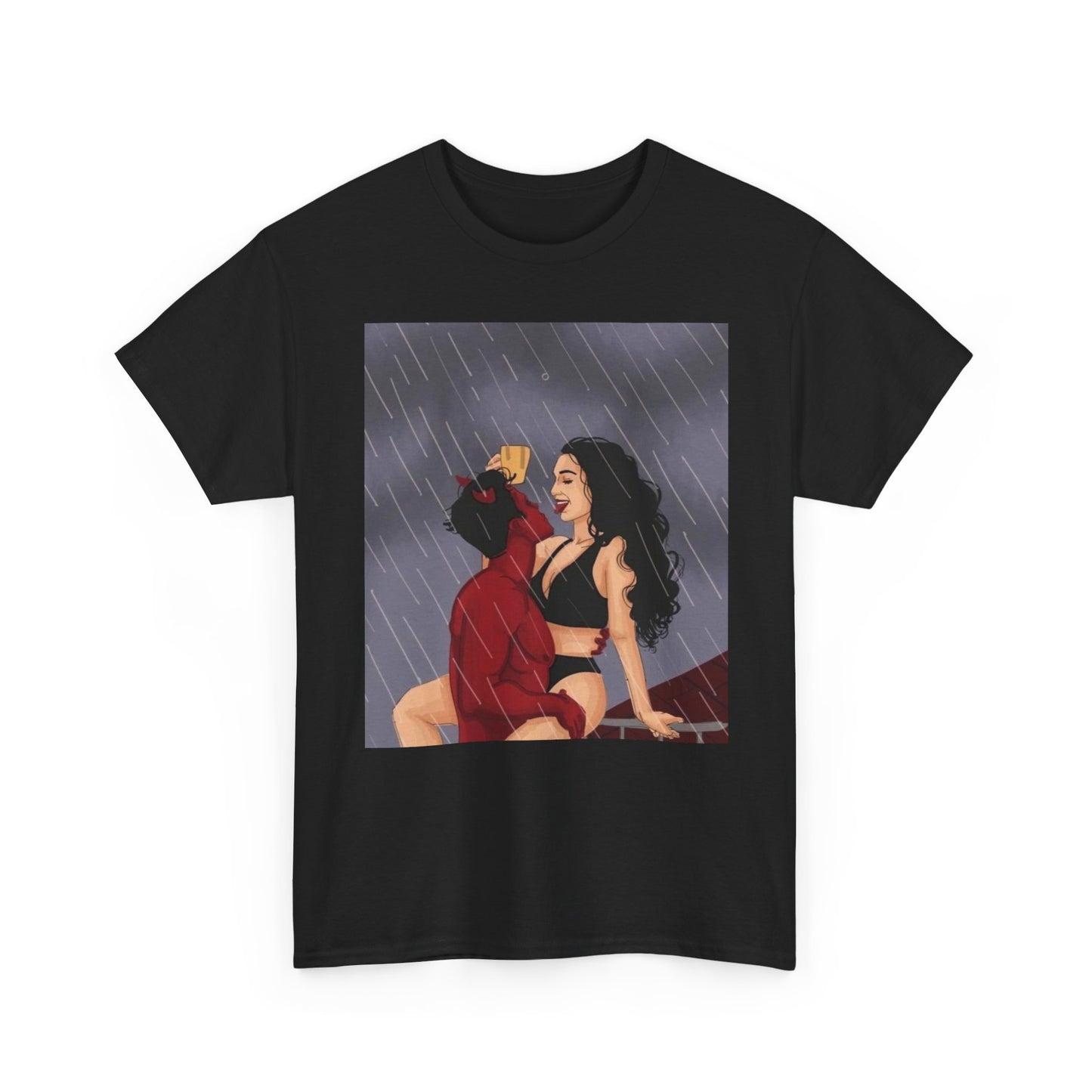 Devil Boyfriend Graphic T-Shirt Women's Heavy Comfy Cotton Tee