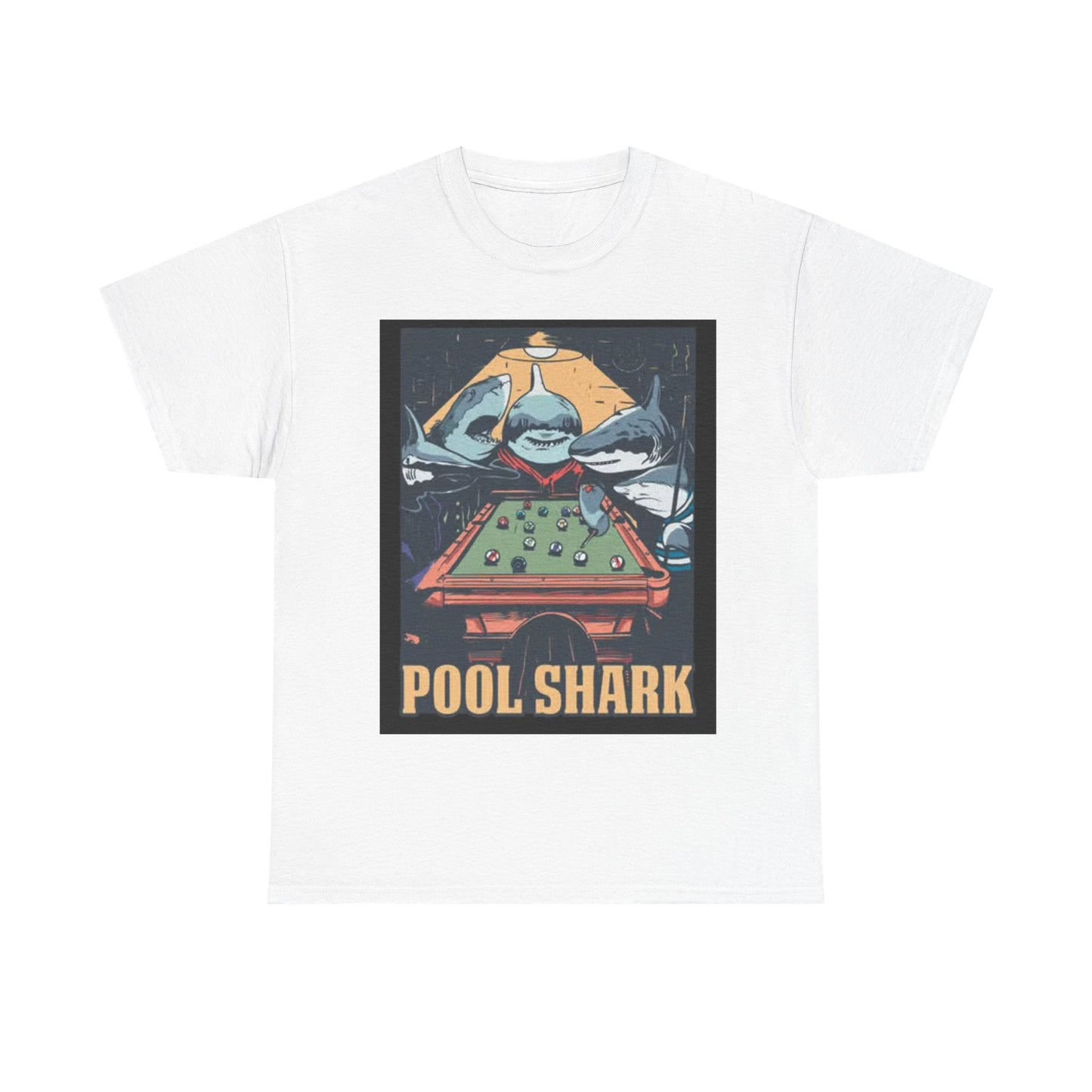 Pool Shark T Shirt Retro Funny Graphic T Vintage Pool Hall Rogan Unisex