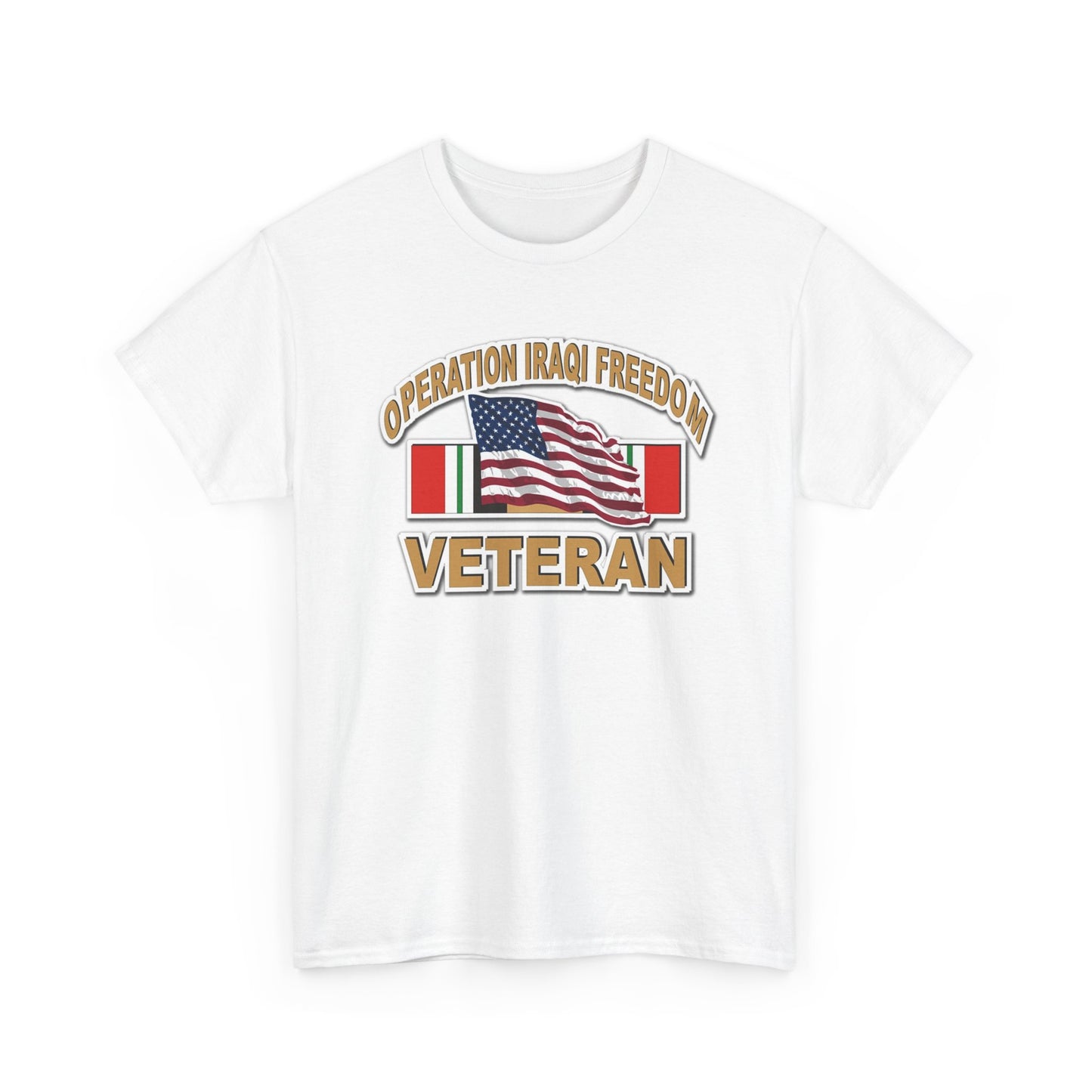 Operation Iraqi Freedom Veteran Graphic T Shirt Unisex Heavy Cotton Tee