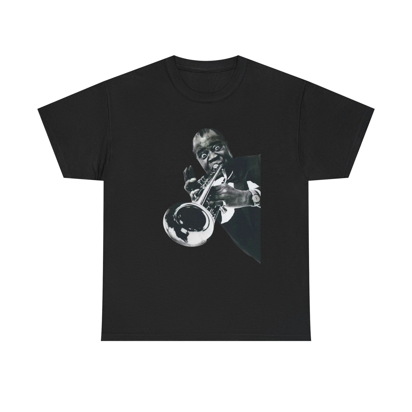 Louis Armstrong Retro Graphic T Shirt ADULT NEW Heavy Cotton Tee