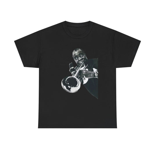 Louis Armstrong Retro Graphic T Shirt ADULT NEW Heavy Cotton Tee