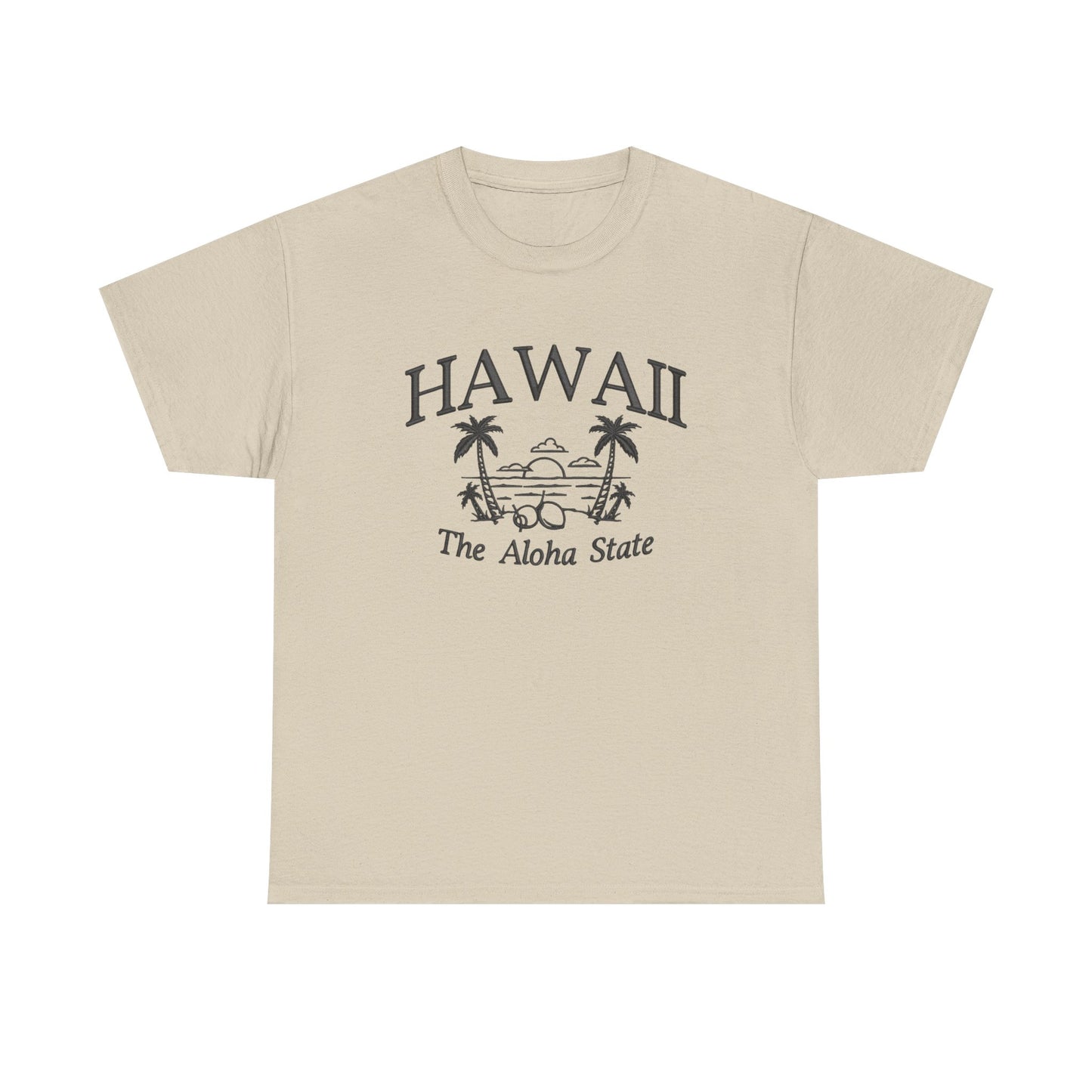 Hawaii The Aloha State Graphic T Shirt NEW Unisex Heavy Cotton Tee