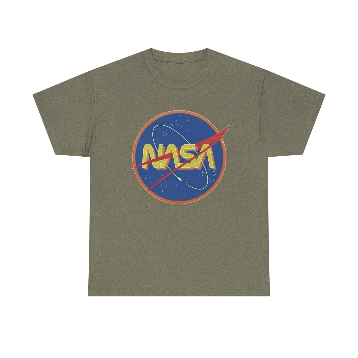 NASA Retro 70's Graphic T Shirt Unisex Heavy Cotton Tee