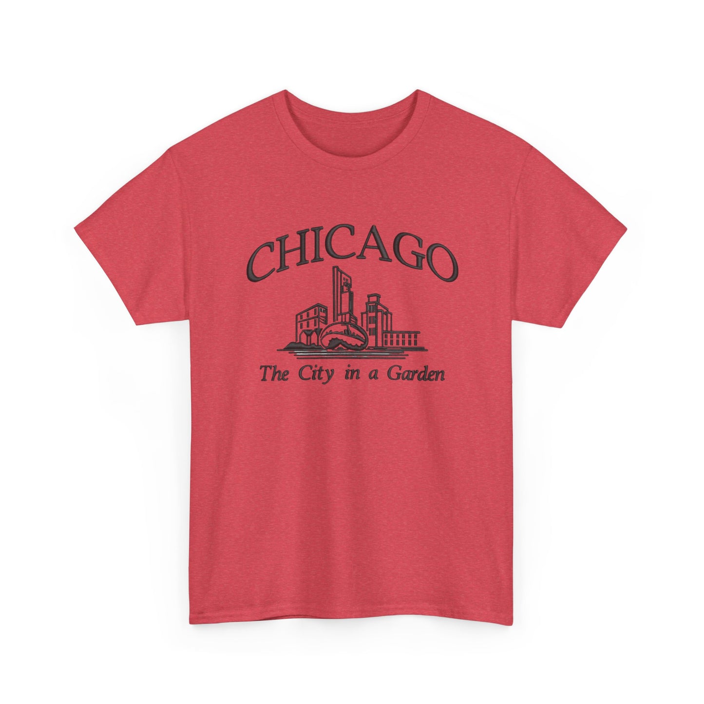 Chicago The City In A Garden Graphic T Shirt NEW Unisex Heavy Cotton Tee