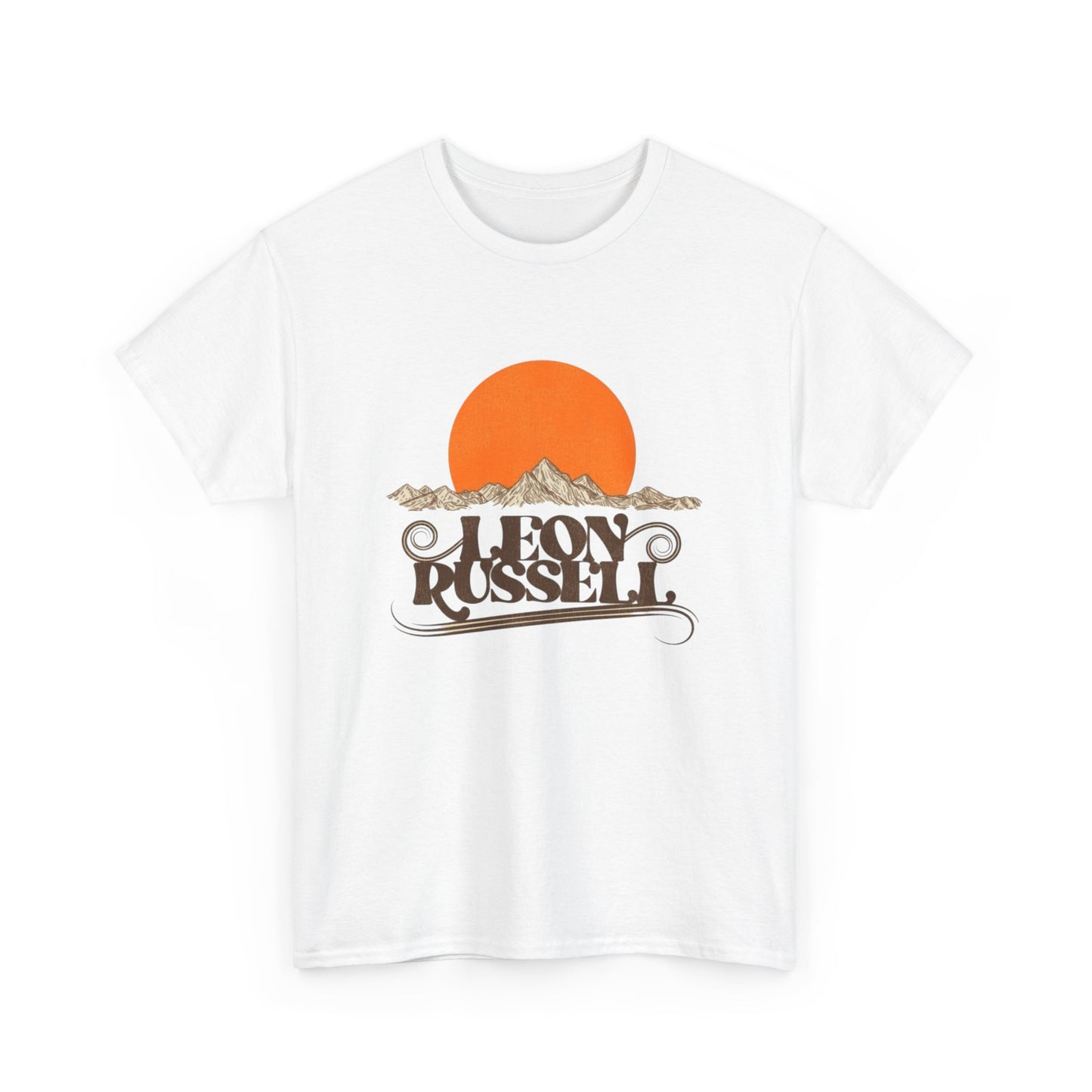 Leon Russel Vintage Graphic T Shirt NEW ADULT Unisex Heavy Cotton Tee