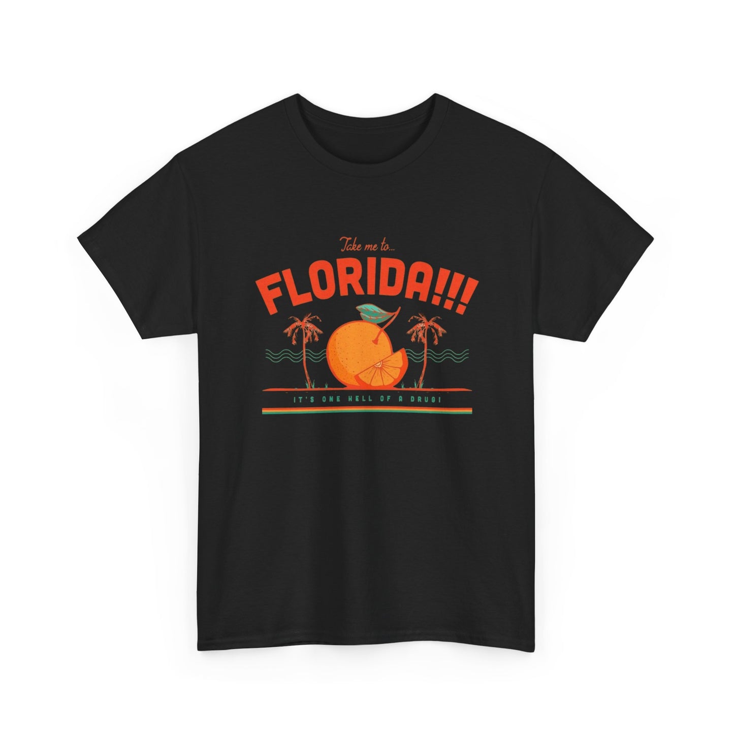 Take Me To Florida Funny Graphic T Shirt NEW Unisex Heavy Cotton Tee