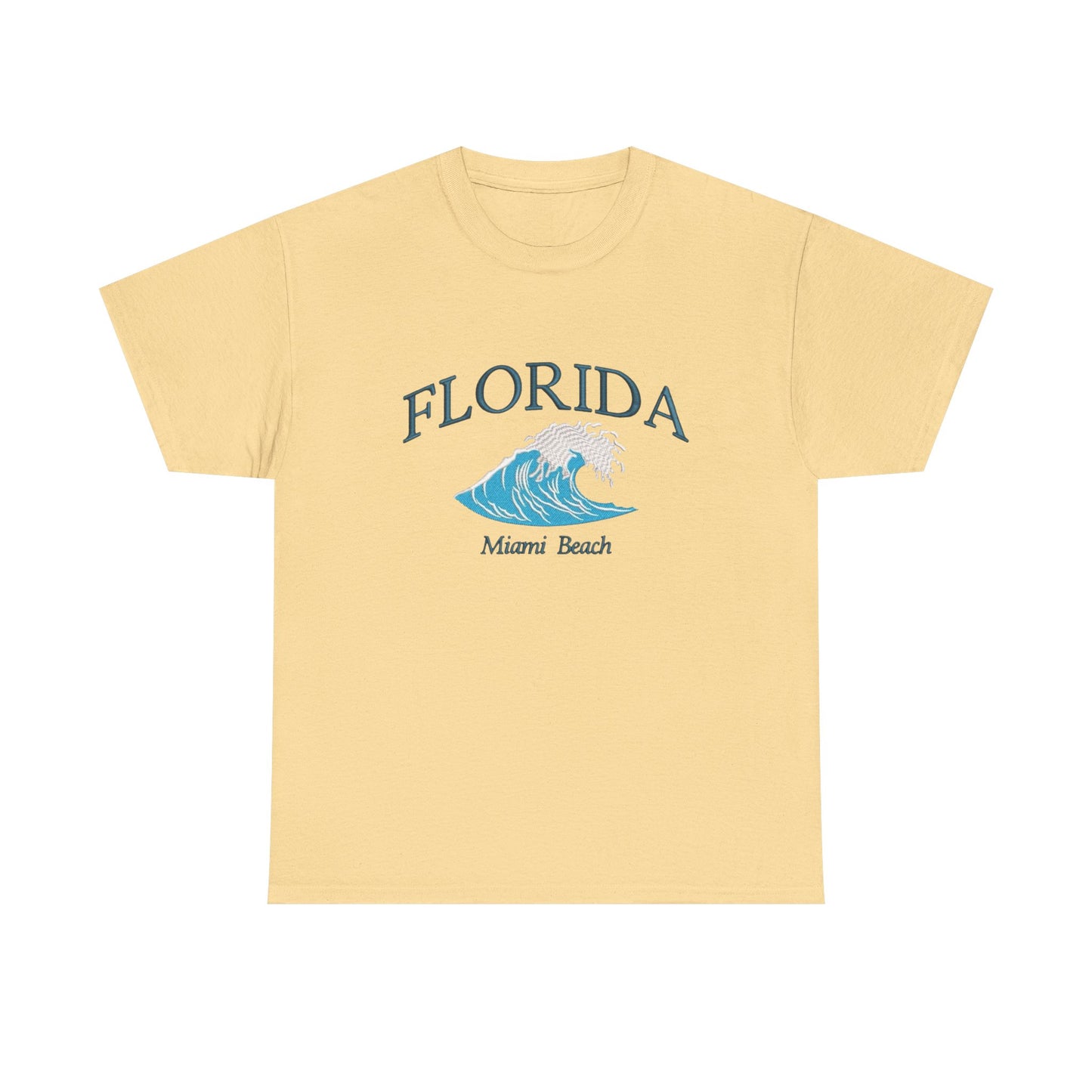 Florida Miami Beach Graphic T Shirt NEW Unisex Heavy Cotton Tee