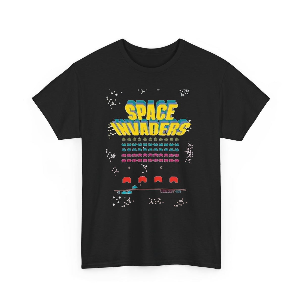 Space Invaders Arcade Graphic T-Shirt Men's Tee
