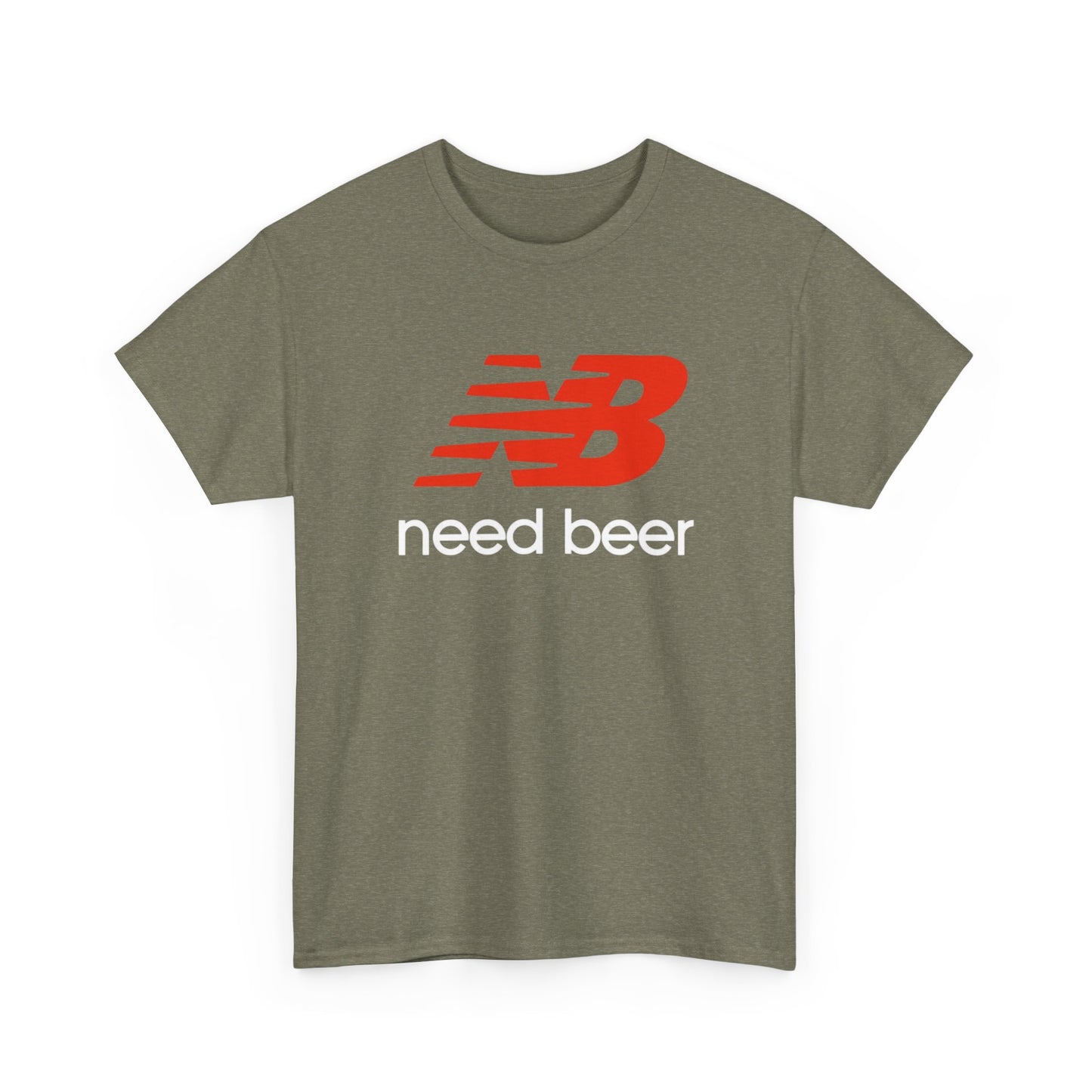 New Balance Graphic T Shirt Funny Need Beer Retro Unisex Heavy Cotton Tee