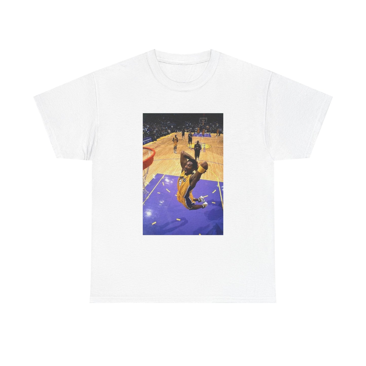 Kobe BasketBall Tshirt Vintage Lakers Retro Dunk Unisex Heavy Cotton LA