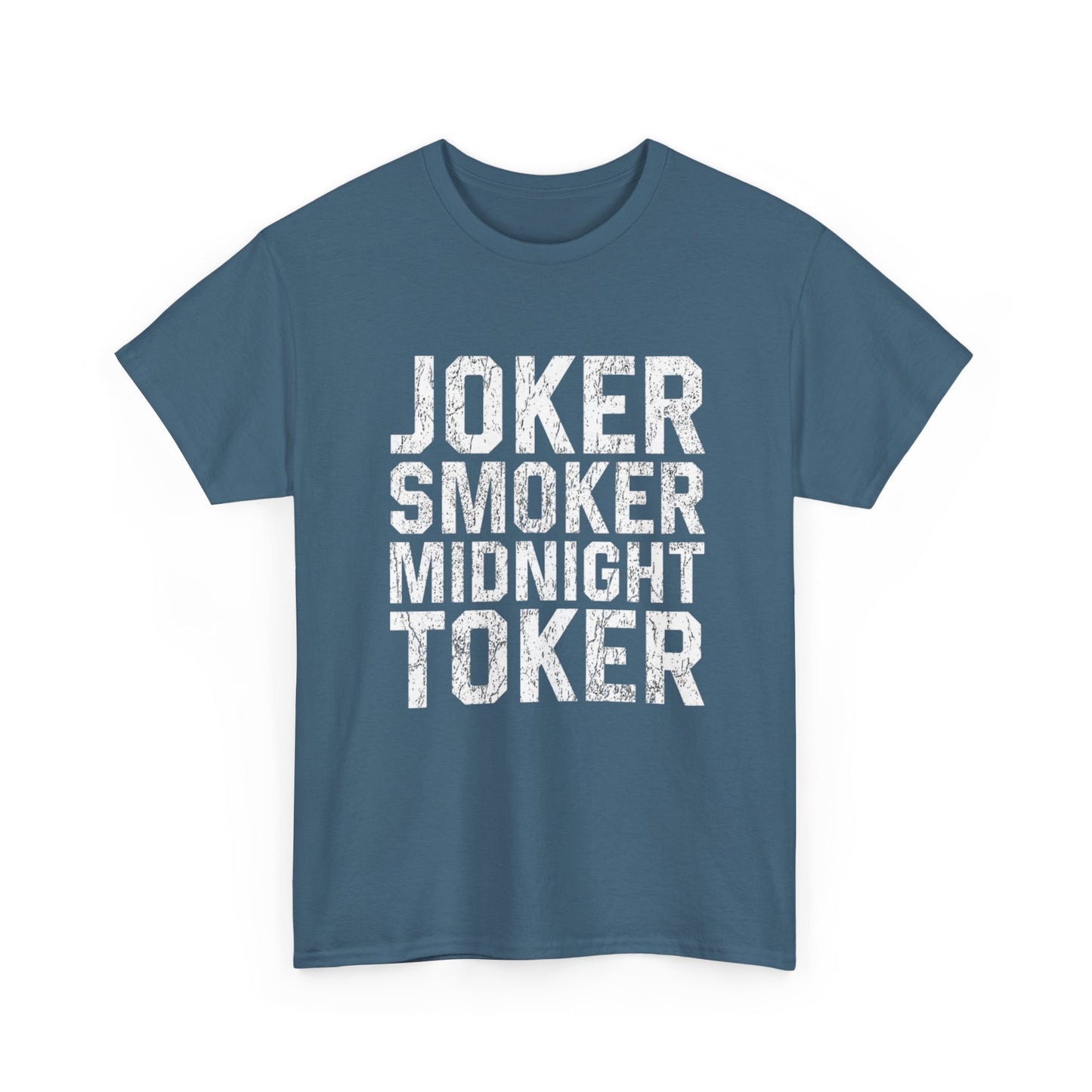Joker Smoker Midnight Toker T Shirt Graphic Unisex Heavy Cotton Tee NEW GIFT
