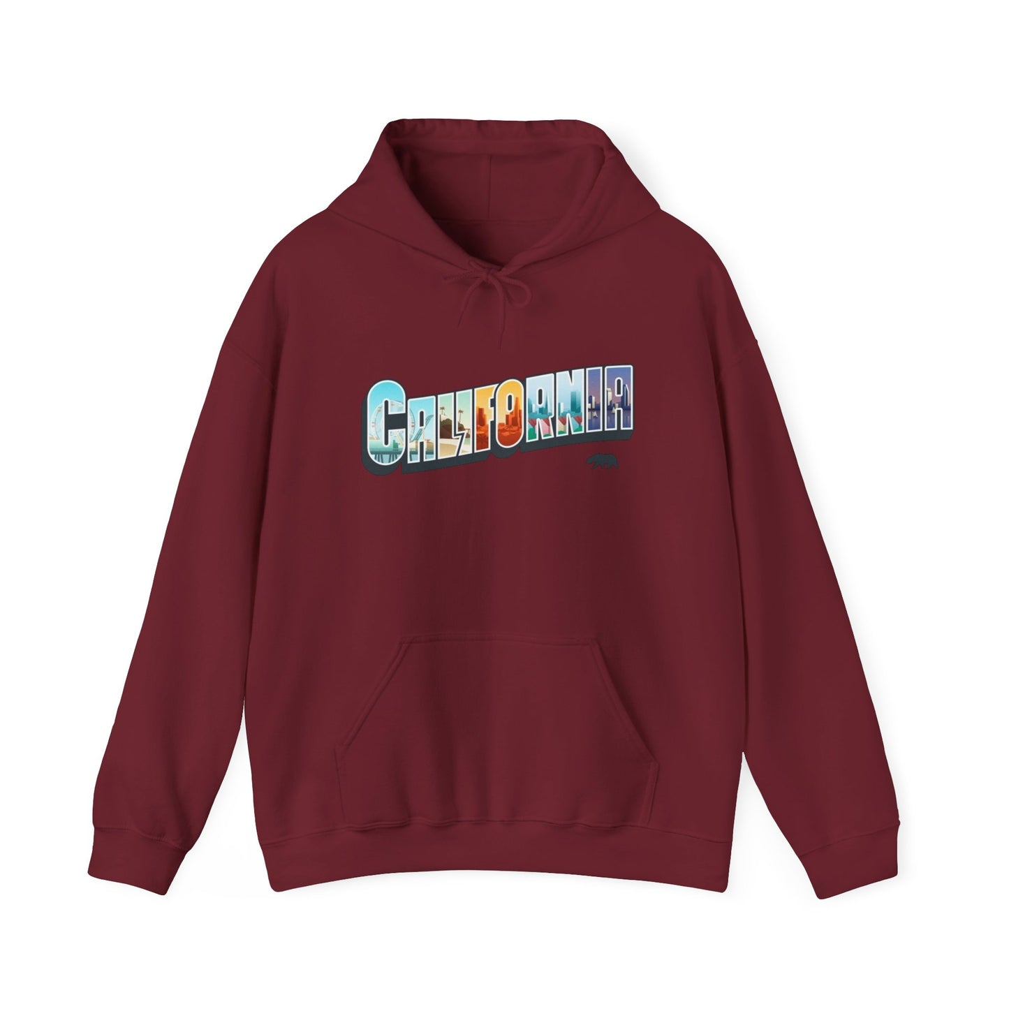 California Retro Graphic Hoodie Unisex Heavy Blend™ Hooded Sweatshirt