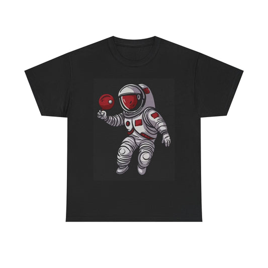 Astronaut Shirt Funny Space Balloon Banksy Art Unisex Heavy Cotton Tee