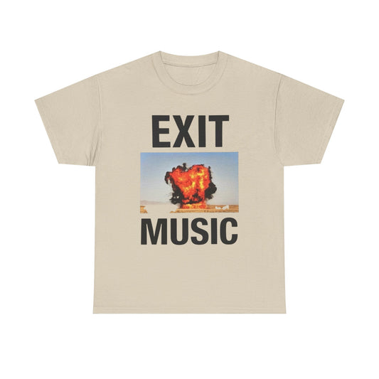 Exit Music Graphic T Shirt Unisex Heavy Cotton Tee Gift New