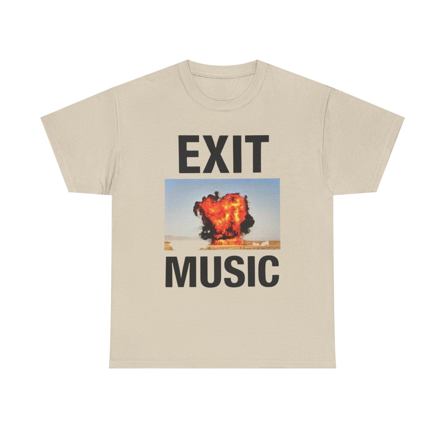 Exit Music Graphic T Shirt Unisex Heavy Cotton Tee Gift New