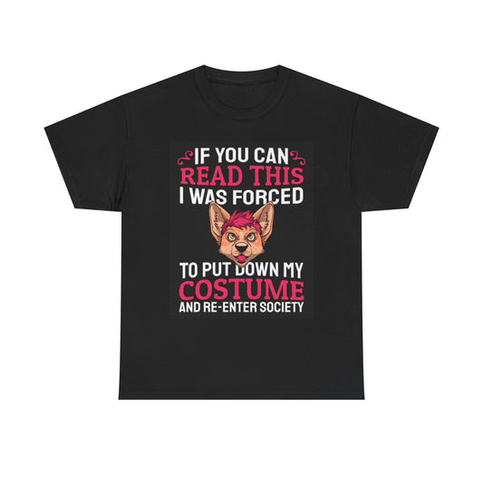 Funny Furry Costume Graphic T Shirt Animal Lover Retro Unisex Heavy Cotton Tee