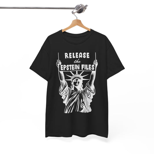 Release The Epstein Files Graphic T Shirt Unisex Heavy Cotton Tee