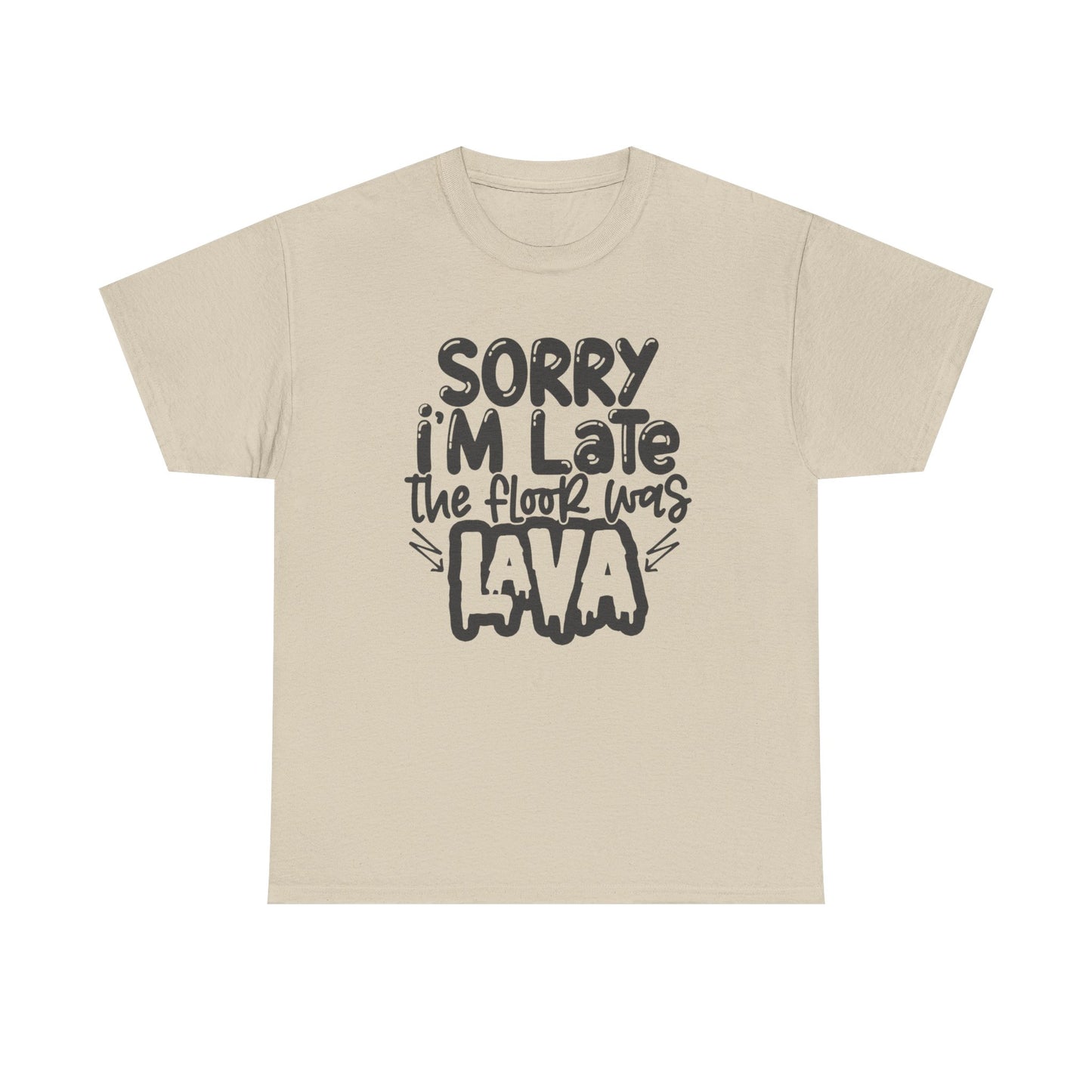 The Floor Was Lava Graphic T Shirt Unisex Heavy Cotton Tee