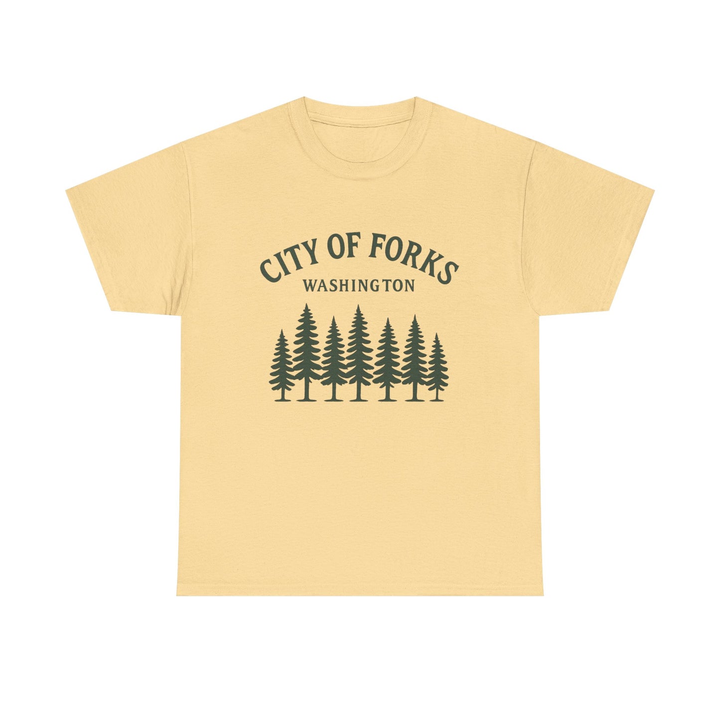 City Of Forks Washington Graphic T Shirt Unisex Heavy Cotton Tee
