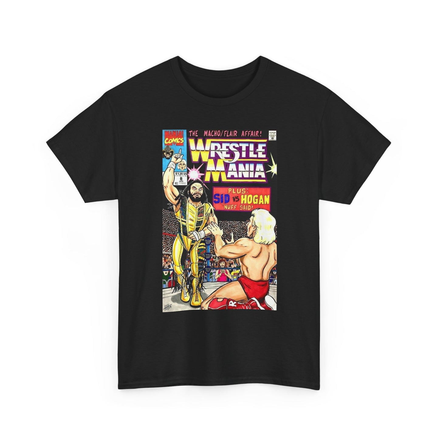 Vintage Wrestling Graphic T Shirt Retro WWE 90s Poster Unisex Heavy Cotton Tee