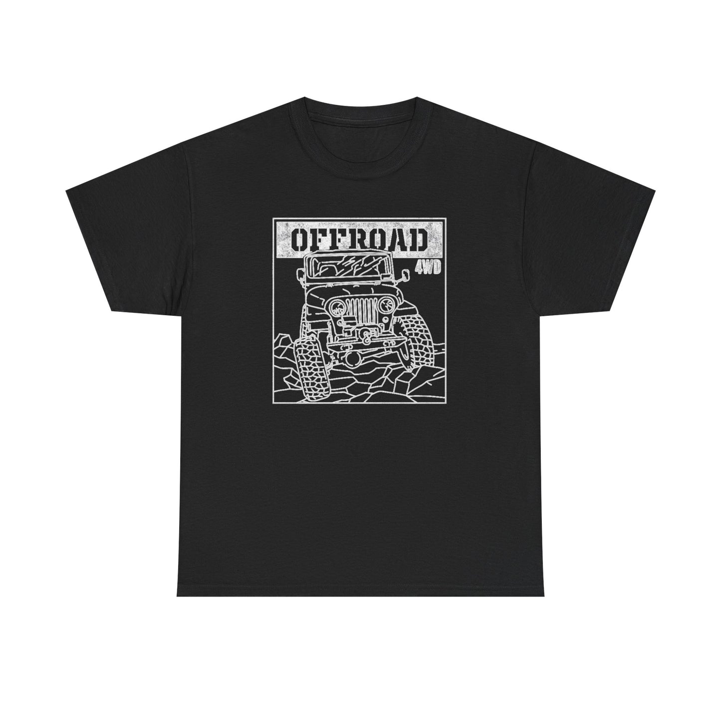 Offroad 4wd Retro Trailboss Graphic T Shirt NEW Unisex Heavy Cotton Tee