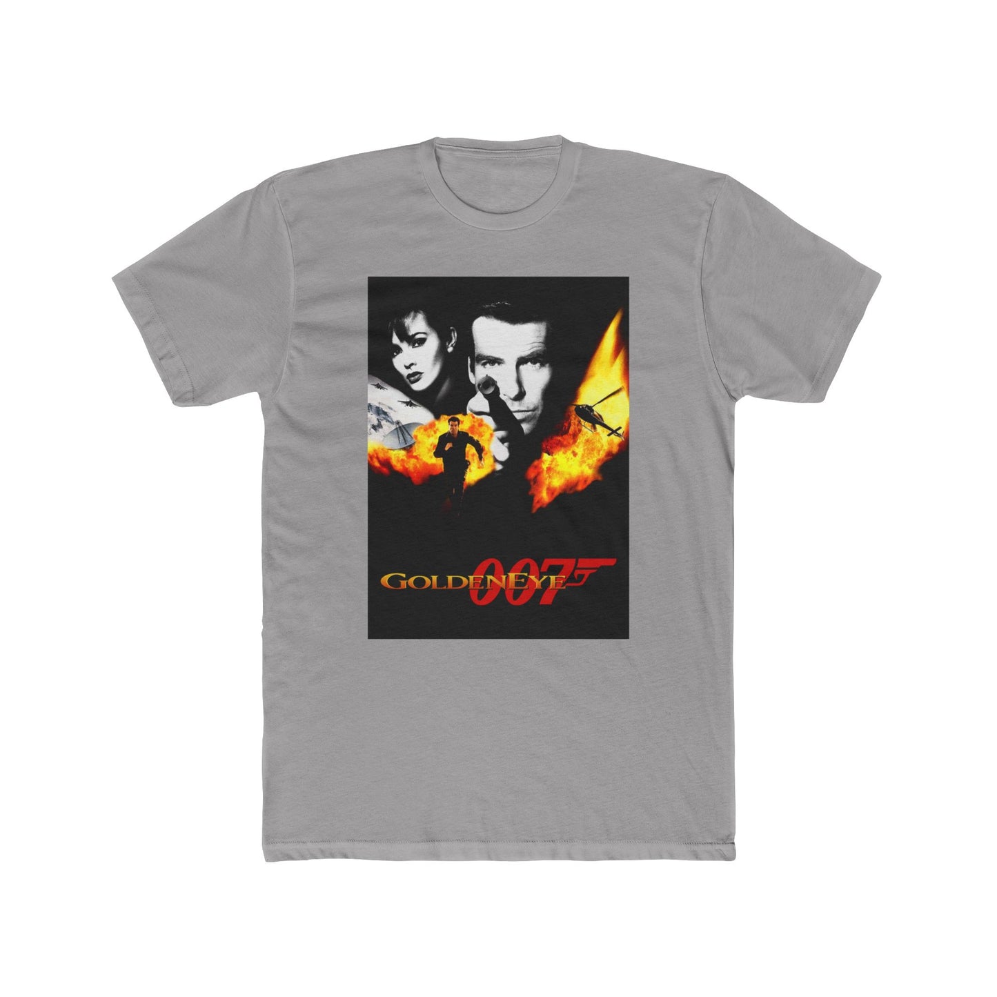 Golden eye bond 90s gamer retro gaming sailor jerrry vintage Men's Cotton Crew