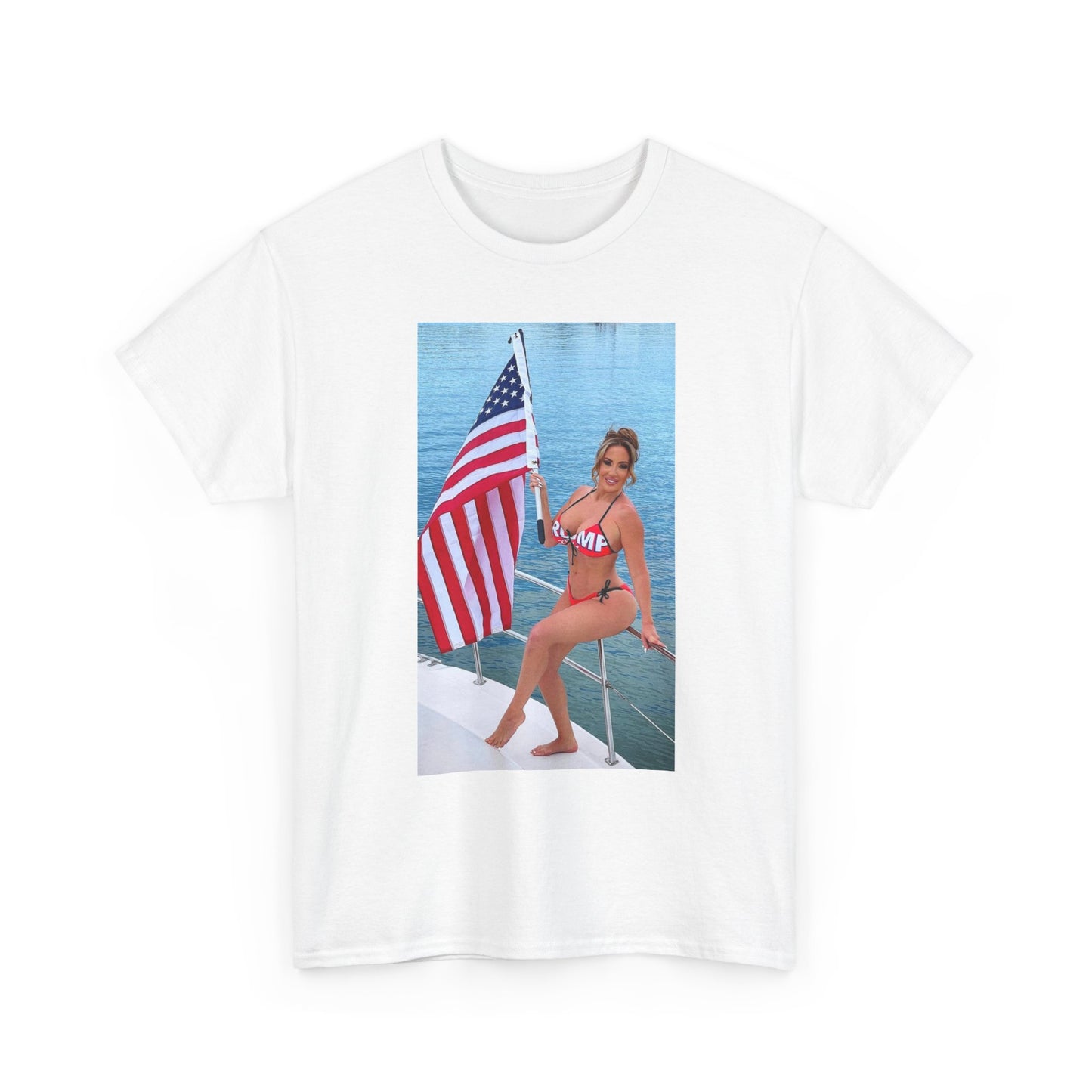 Richelle Ryan Trump Shirt American Flag Bikini Onlyfans Unisex Heavy Cotton Tee