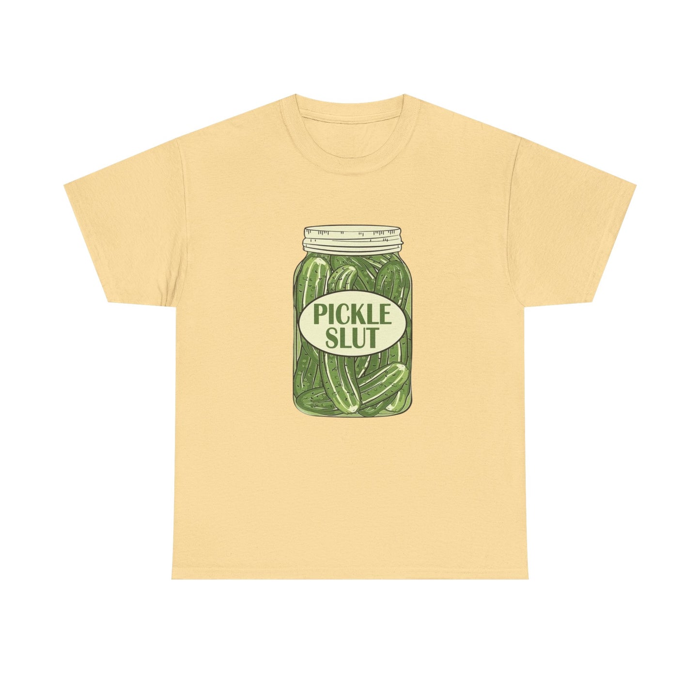 Pickle Slut Funny Jokes Graphic T Shirt New Unisex Heavy Cotton Tee