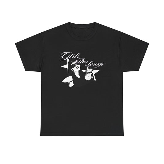Girls Are Drugs Vintage Graphic T Shirt Heavy Cotton Tee NEW ADULT UNISEX