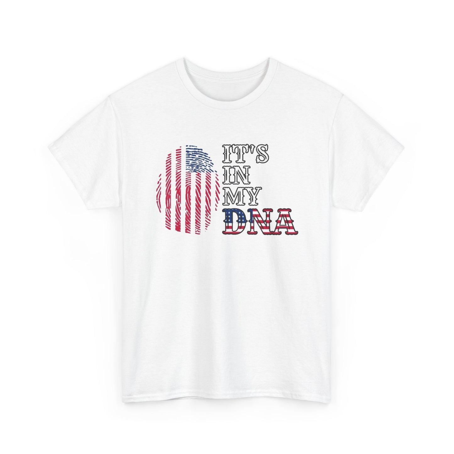 USA Is In My DNA Graphic T Shirt Men's Heavy Cotton Tee - Quality - Modern True to Size