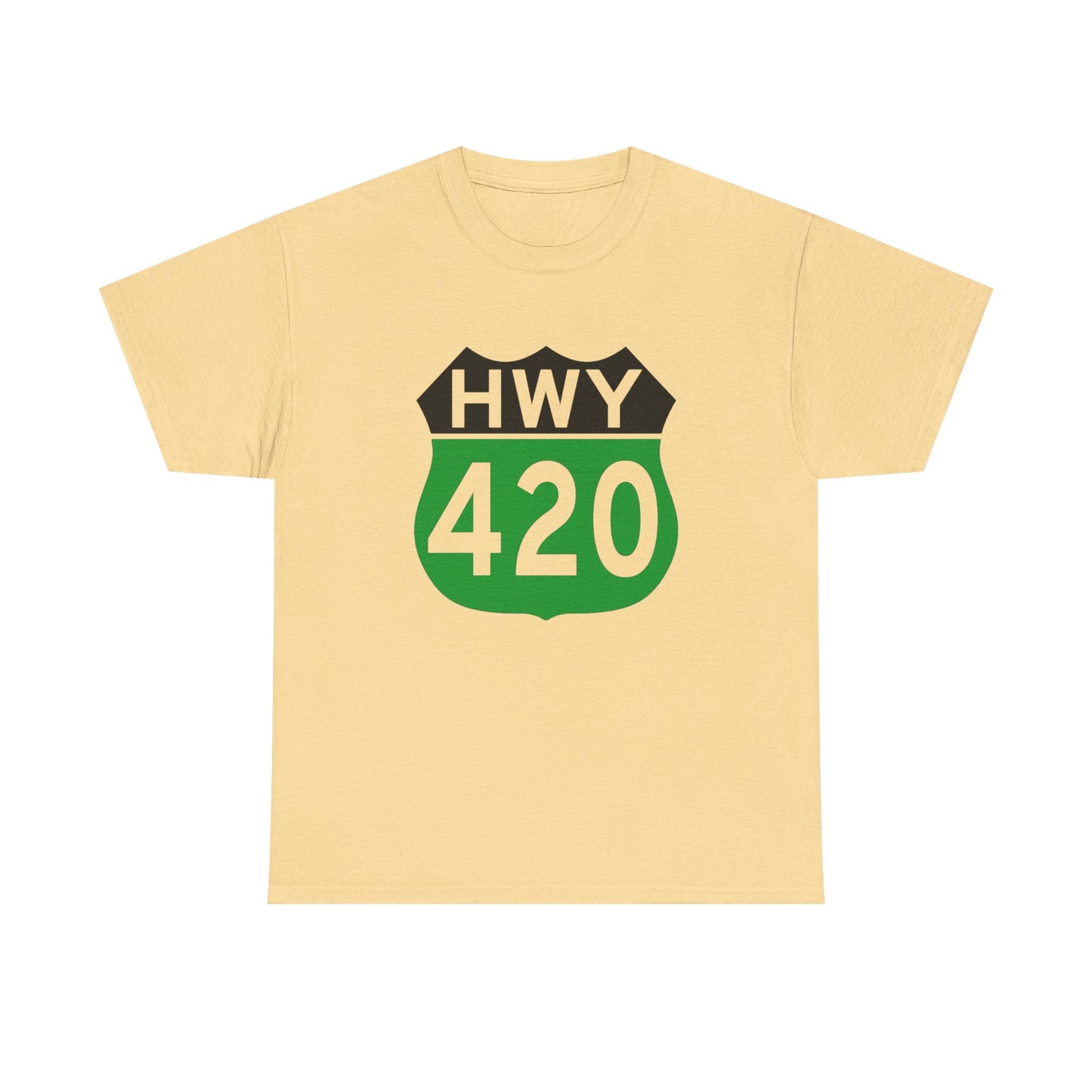Highway 420 Weed Graphic T Shirt NEW Adult Tee