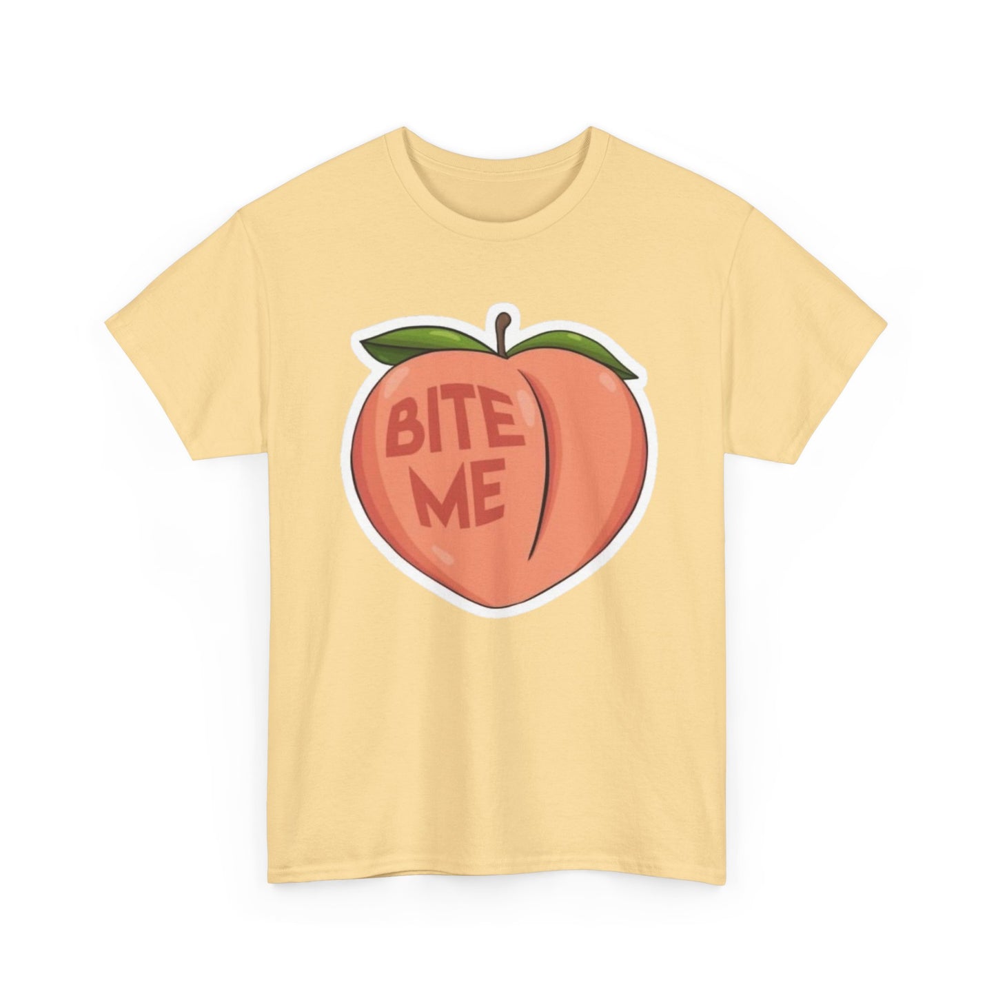 Bite Me Funny Graphic T-Shirt Unisex Heavy Cotton Tee Gift