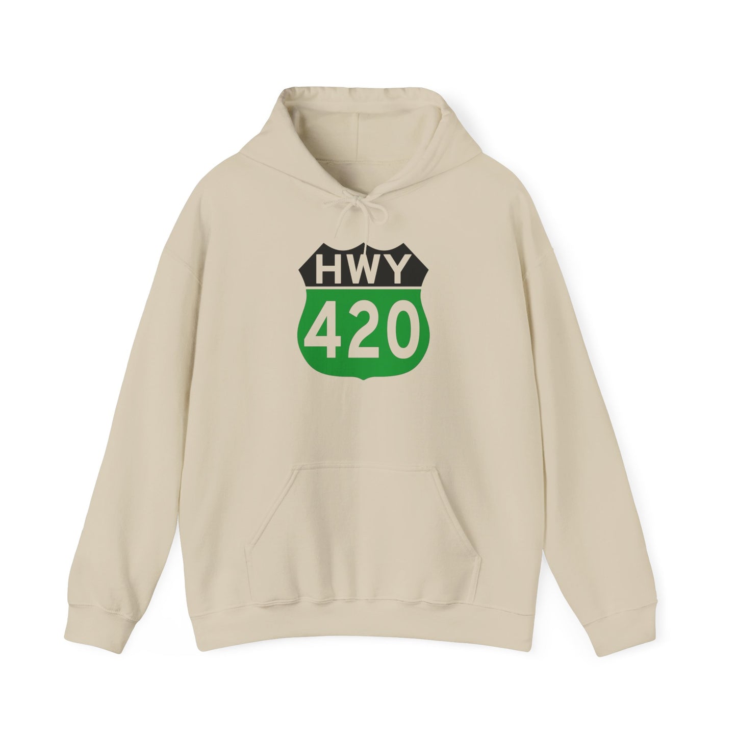 Highway 420 Weed Graphic Hoodie Unisex Heavy Blend™ Hooded Sweatshirt