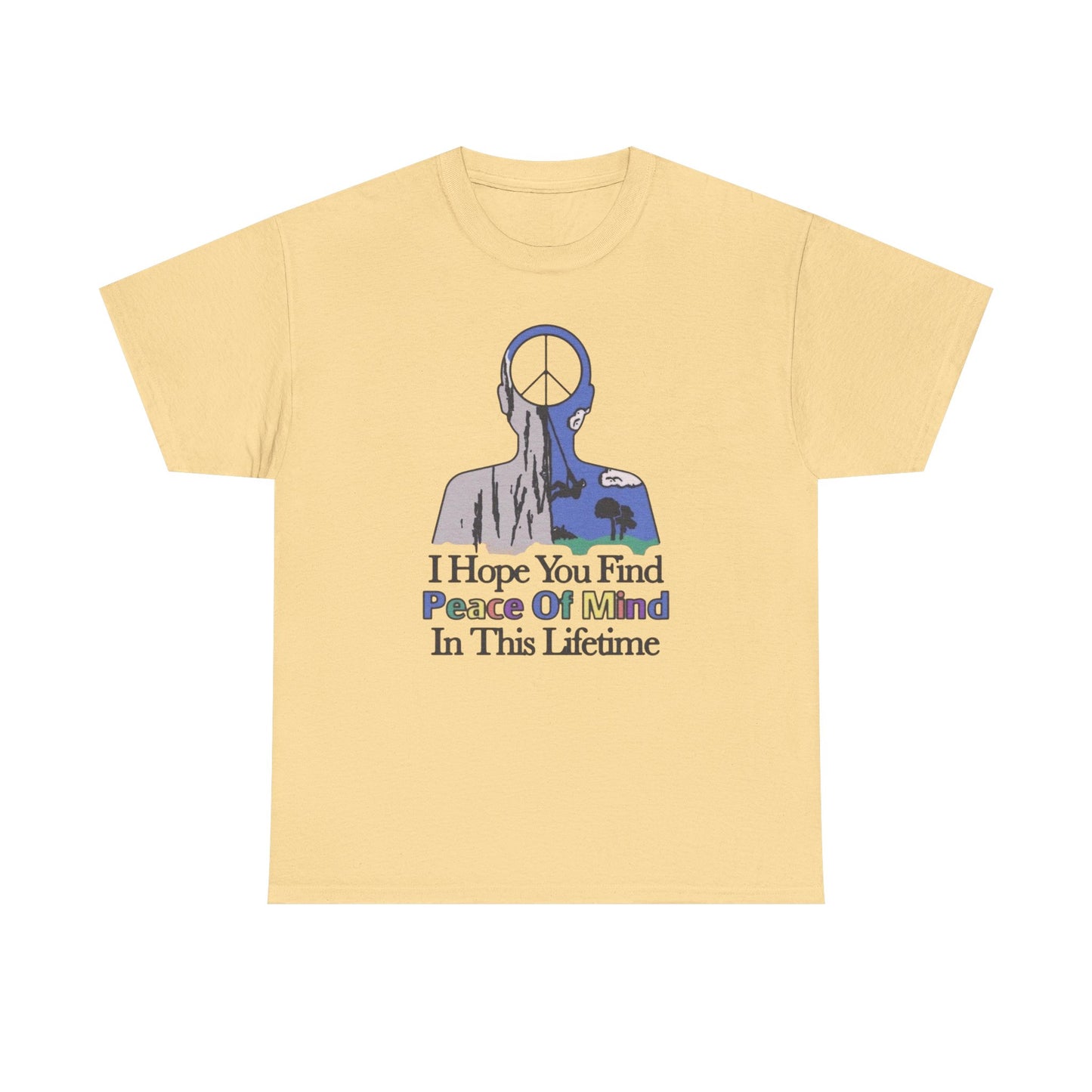 Peace Of Mind Graphic T Shirt NEW ADULT Unisex Heavy Cotton Tee