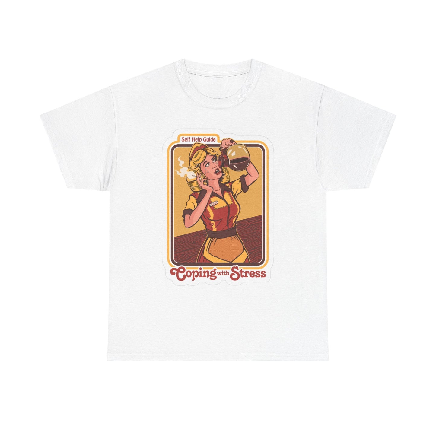 Coping With Stress Funny Graphic T Shirt S-5XL Unisex Heavy Cotton Tee