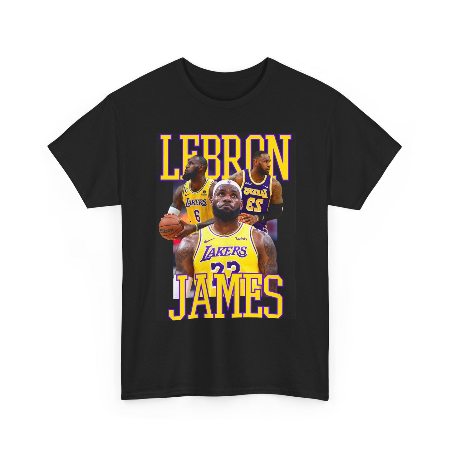 Lebron James Graphic T Shirt Vintage Retro Basketball Unisex Heavy Cotton Tee