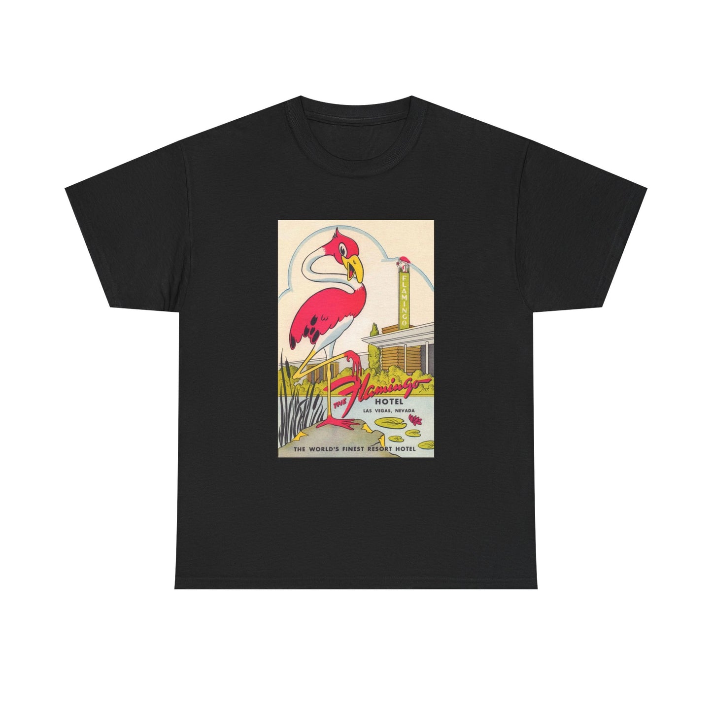 The Flamingo Tshirt Vintage Las Vegas Casino Strip Retro Unisex Heavy Cotton 2