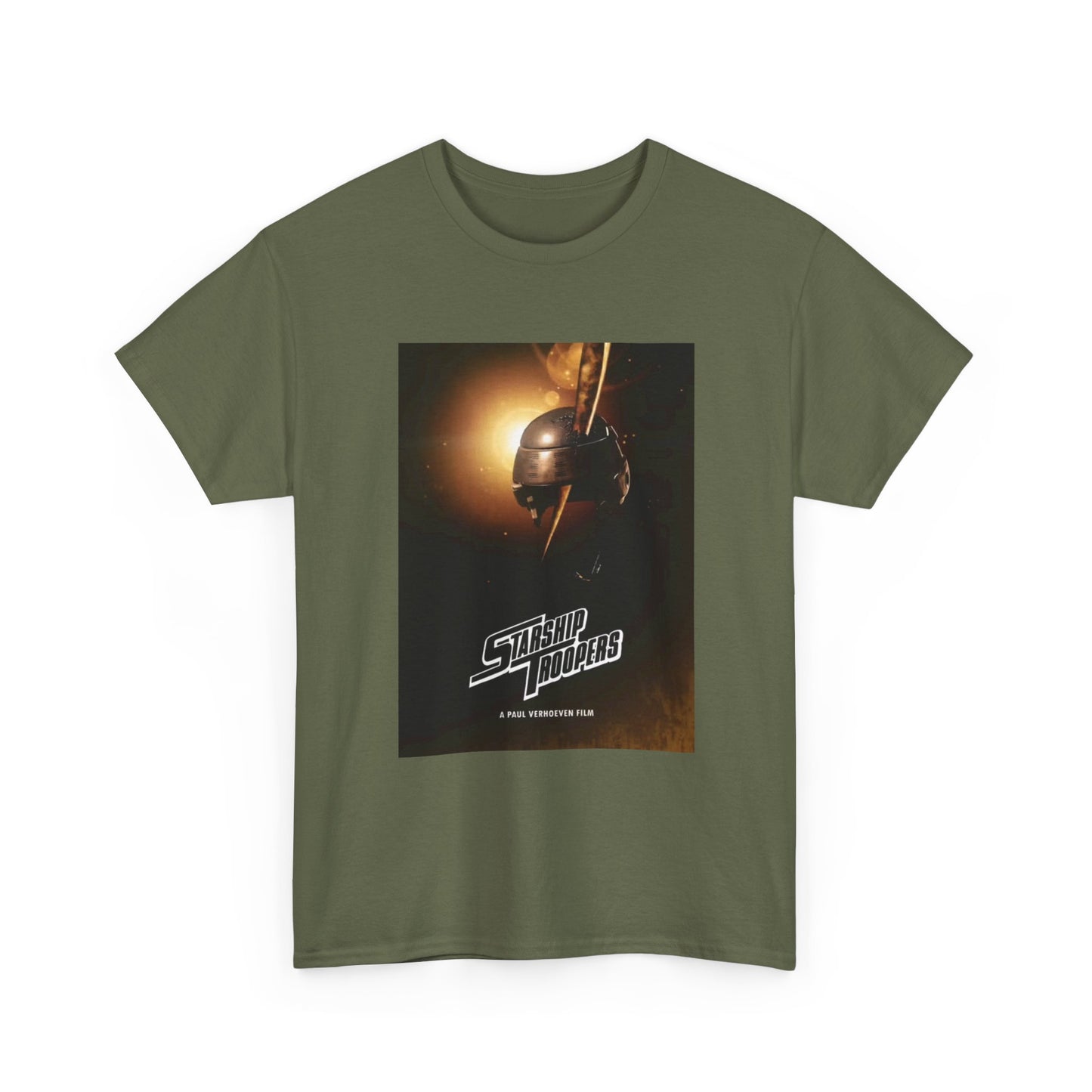 StarShip Troopers Tshirt Retro Action Movie Vintage Unisex Heavy Cotton Tee