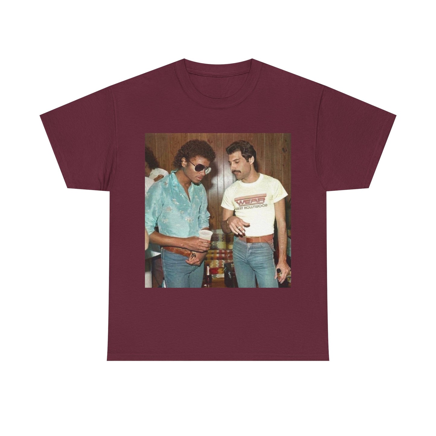 Michael jackson Queen tshirt vintage 80s retro graphic Unisex Heavy Cotton Tee